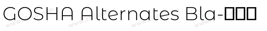 GOSHA Alternates Bla字体转换